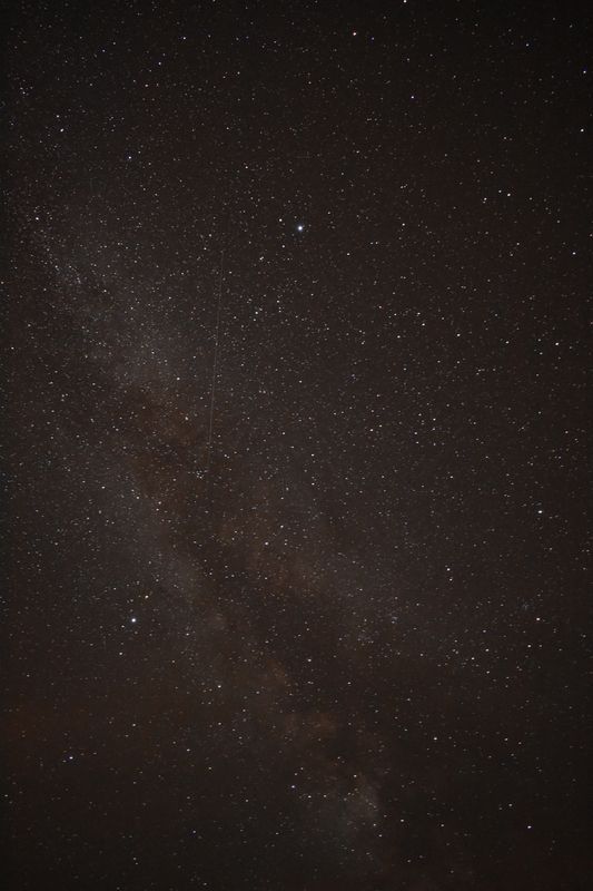 Star field with the faint band of the Milky Way